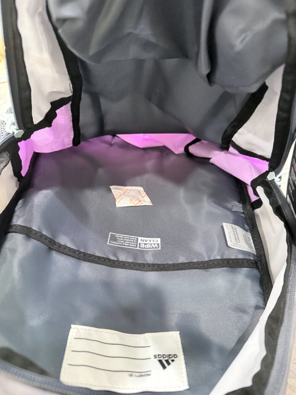 NWT adidas Young BTS Creator 2 Backpack Gray Pink Mint School Book Bag Laptop - Picture 10 of 16